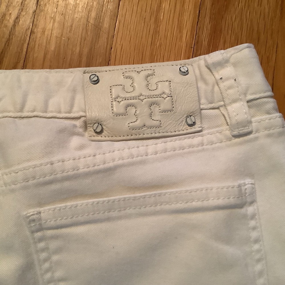 TORY BURCH White Cropped Skinny Jeans - Picture 6 of 12